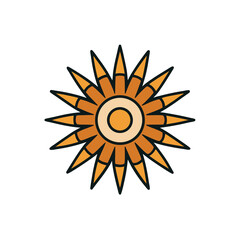 sun icon vector illustration