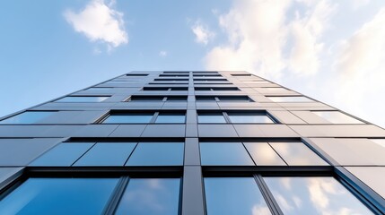 Fototapeta premium Modern skyscraper facade