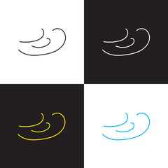 Obraz premium Doodle movement elements featuring abstract lines, swirls, and sketch strokes. Perfect for dynamic backgrounds with comic effects. Vector illustrations EPS 10/A