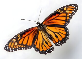 Beautiful Butterfly Flying Isolated on Transparent