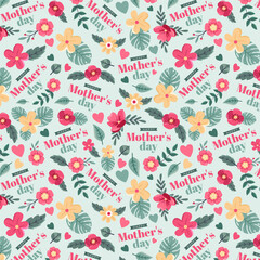 Flat Floral Mother's Day Pattern