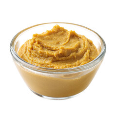 Miso paste in white bowl kitchen setting food photography isolated environment close-up perspective
