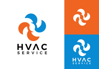 fan hvac logo. heating cooling snowflake conditioning vector design concept	
