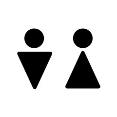 Gender symbol. Female and male icon isolate on white background.