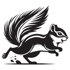 Compact chipmunk vector in clean, bold silhouette for digital use – chipmunk silhouette – chipmunk vector – chipmunk illustration – silhouette of chipmunk – chipmunk icon

