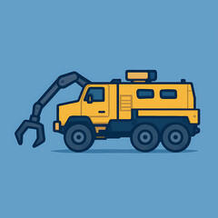Naklejka premium military vehicle: Buffalo Clearance Vehicle