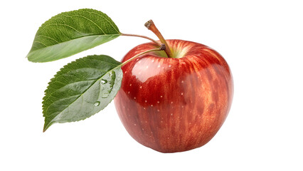 red apple isolated on white background