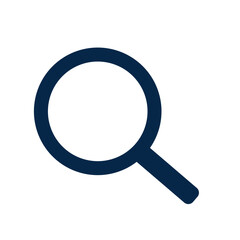 Flat icon illustration of a magnifying glass, commonly used for search, zoom, or focus symbol, ideal for web design, UI elements, and digital projects.