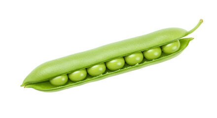 green peans in pea pod png. fresh green beans full of vitamins isolated. green pea pod top view flat lay isolated. healthy beans for vegan vegetarian summer eating isolated