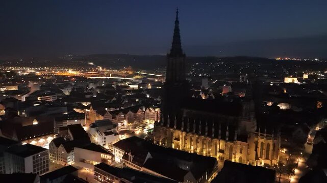 Ulm minster at sunrise
