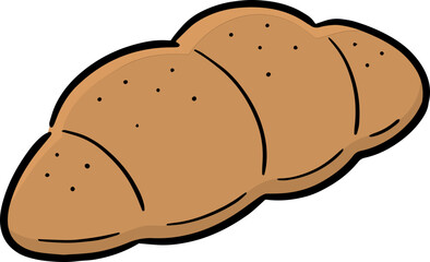 Illustration of croissant
