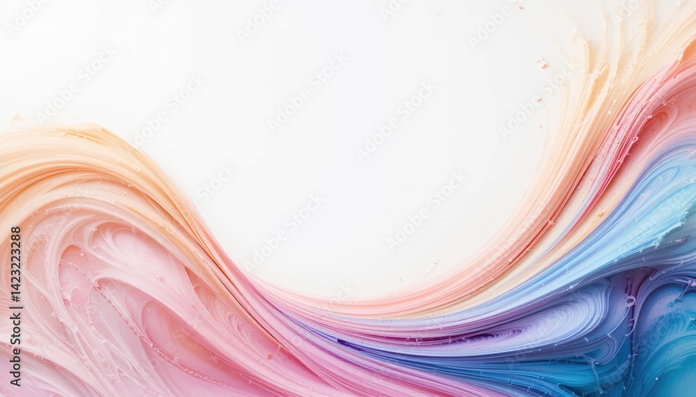 Poster dynamic colorful swirls abstract art digital creation vibrant environment artistic viewpoint fluid m