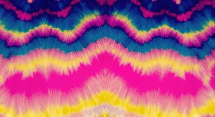 Neon Pop Ikat Pattern with High Energy Colorful Splashes