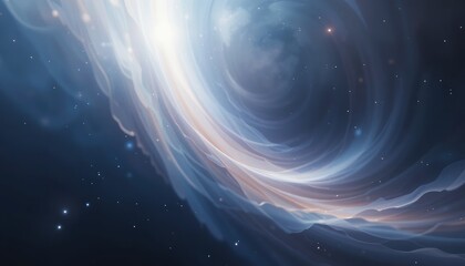 Fototapeta premium Celestial swirls and stars outer space digital artwork cosmic environment abstract viewpoint galactic concept for ultimate awe