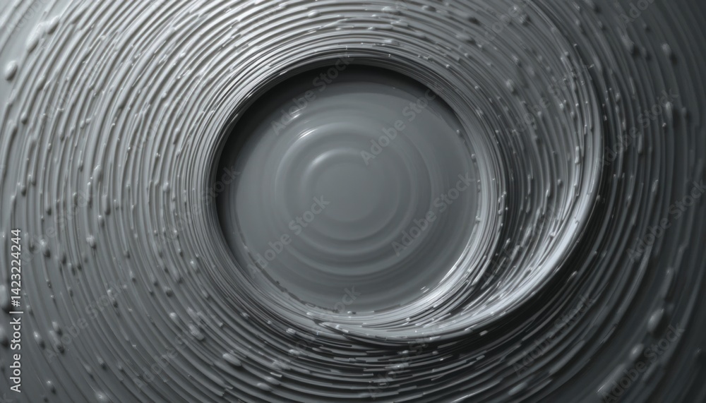 Poster spinning water vortex abstract studio digital animation calm environment close-up view fluid dynamic