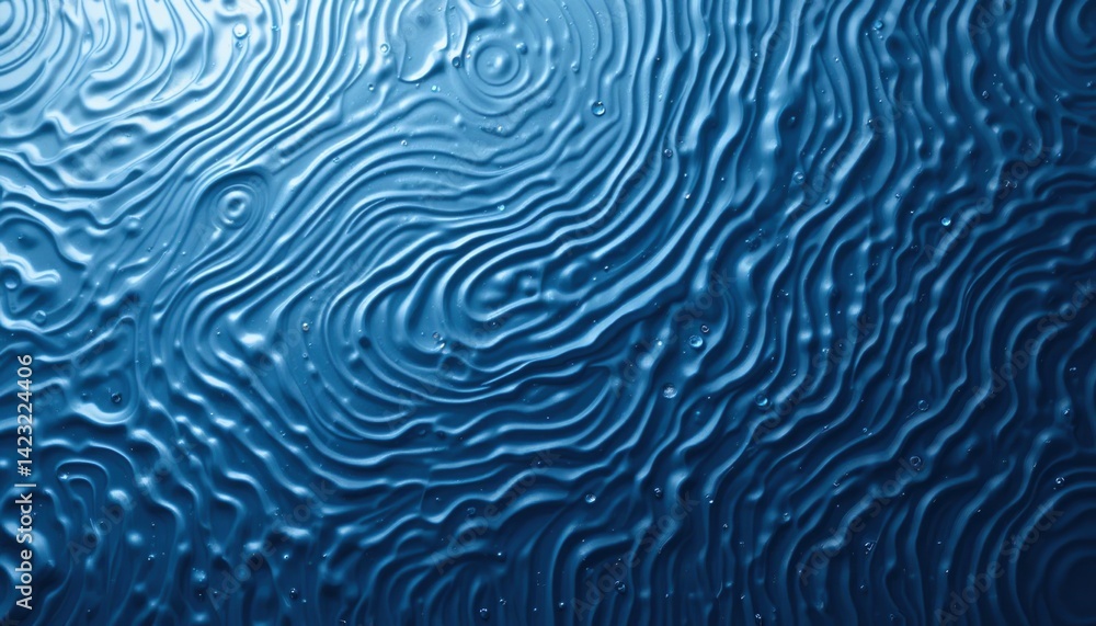 Poster dynamic water ripples underwater view abstract image tranquil environment close-up perspective fluid