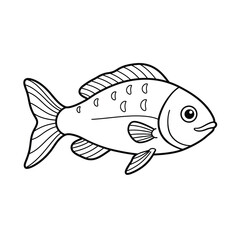 Fish, seafood, sketch. Vintage retro print, seafood salmon fish sketch, sea life, ink pencil style drawing engrave old school sketch, hand drawn. Sketch artwork salmon fish. Vector Illustration