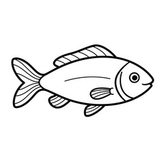 Fish, seafood, sketch. Vintage retro print, seafood salmon fish sketch, sea life, ink pencil style drawing engrave old school sketch, hand drawn. Sketch artwork salmon fish. Vector Illustration