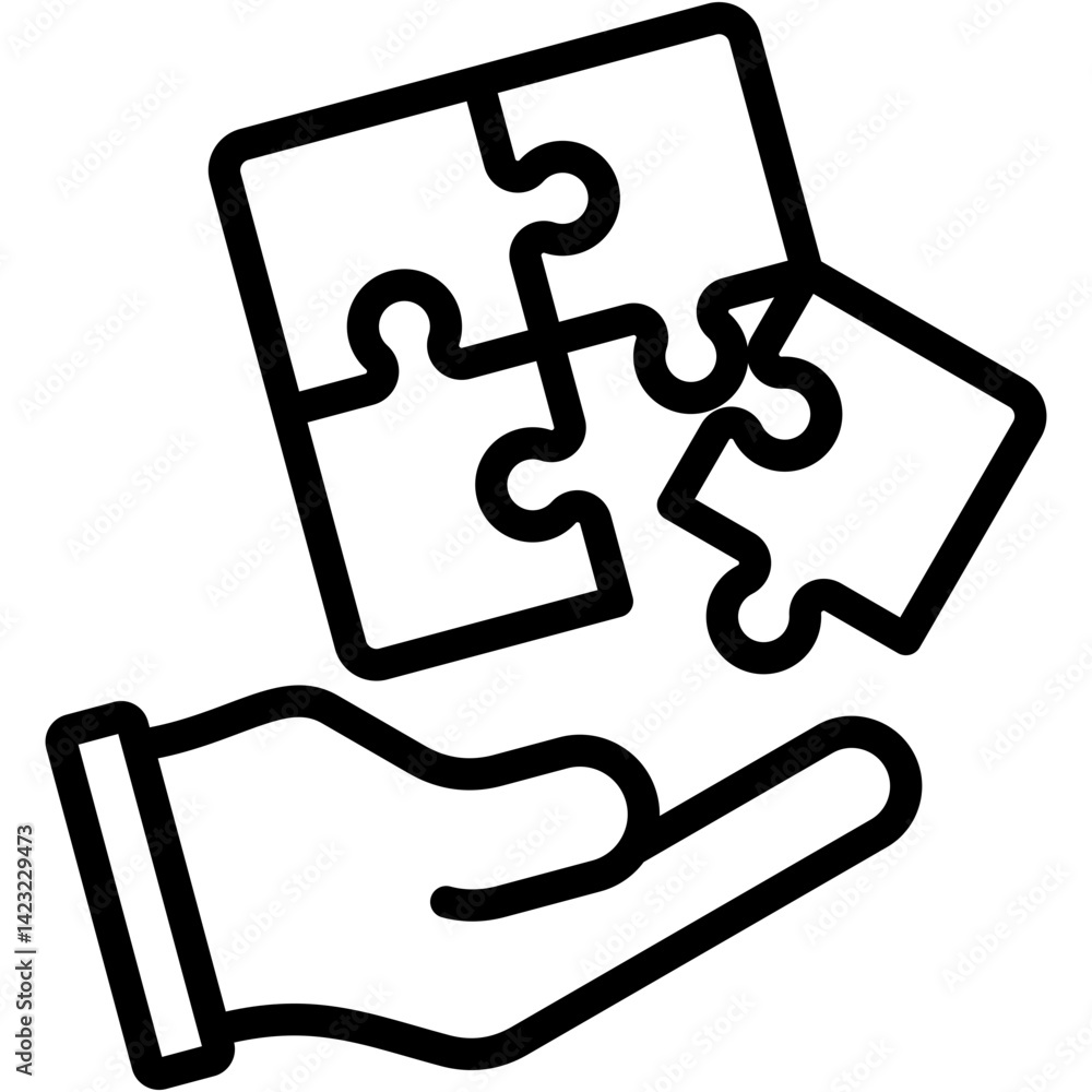 Poster problem solving icon