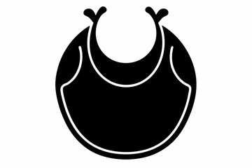 Baby Bib Silhouette Vector Illustration