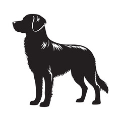 Simplified dog silhouette in vector format for creative digital projects – dog silhouette – dog vector – dog illustration – silhouette of dog – dog icon

