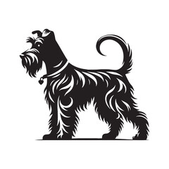 Unique dog icon silhouette with minimalist vector design for logos – dog silhouette – dog vector – dog illustration – silhouette of dog – dog icon

