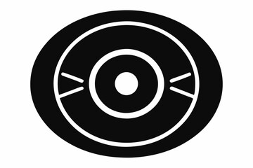 Weight Plate Silhouette Vector Illustration