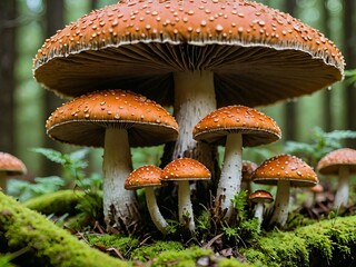 A Close-Up of Nature's Vibrant Fungi