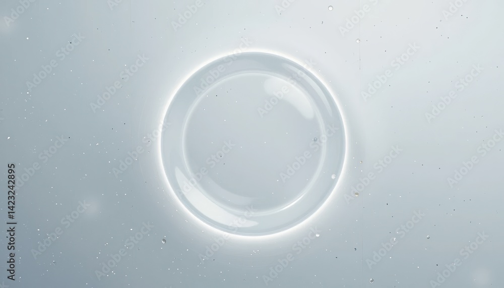 Poster floating bubble phenomenon underwater scene visual art calm environment close-up view abstract conce