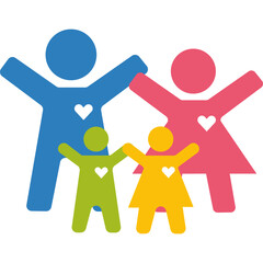 Happy Family Icon