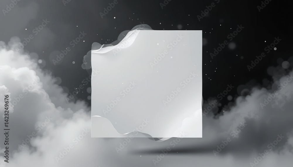 Poster dynamic abstract design digital space graphic content minimalist environment close-up view modern ae