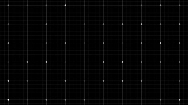 abstract technology background video fractal dot animation grid pattern footage