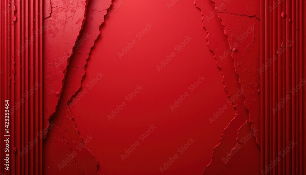 Poster dynamic abstract art creation studio digital wallpaper visual design close-up bold red texture with 