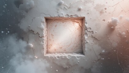 Dynamic abstract art creation digital space visual artwork surreal environment aerial view conceptual design for modern aesthetics