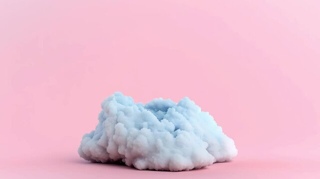 A vibrant orange rocket launches into a fluffy cloud against a pink background, accompanied by stars and an upward trend line. Business goals 