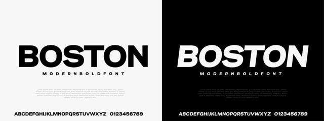 Modern Bold Typeface � Clean Strong Sans Serif Font EPS