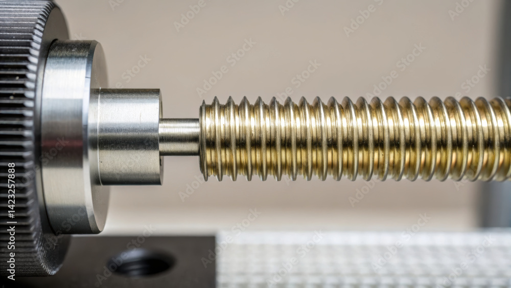 Poster lathe in shop showcases precision engineering with focus on metalworking and craftsmanship