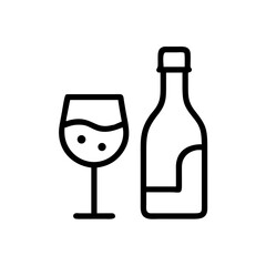 Wine and Cheese Pairing Scene Icon Design