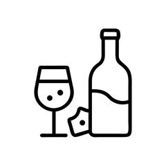 Wine and Cheese Pairing Scene Icon Design