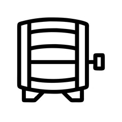 Wine Fermentation Barrel Icon Design