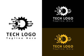 gear with neuro web network illustration, abstract, vector, logo for tech, mechanic, artificial intelligence, machinist, cloud computing, database, internet of things, data analyst, and more