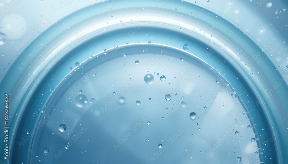 Poster water droplets collecting on a surface underwater scene abstract visuals calm environment close-up v