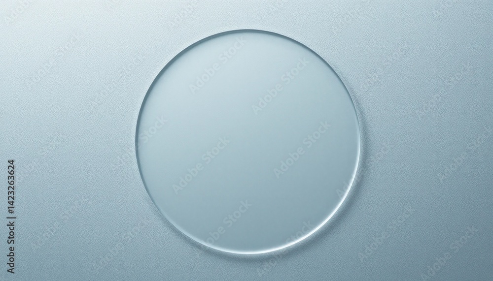 Poster creating a clear circular design element on a smooth surface graphic design digital art minimalist a