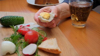 Delicious fresh ingredients for a springtime dish