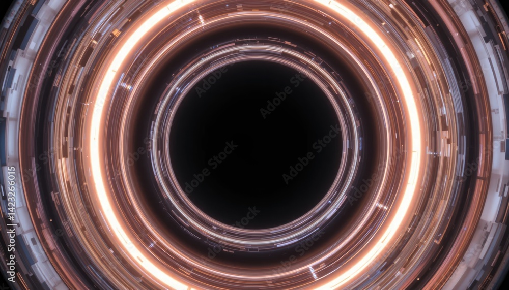 Poster dynamic energy spiral futuristic sci-fi setting digital art abstract environment circular perspectiv