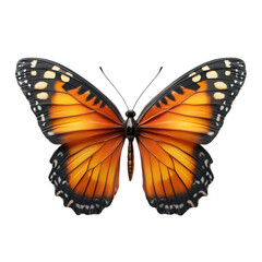 Fototapeta premium butterfly funny action 3d rendering icon on white background