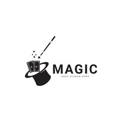 Magic hat design inspiration with star wand logo