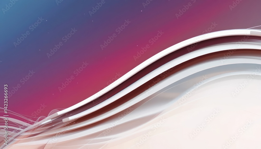 Poster dynamic abstract wave patterns digital art visual design modern aesthetic vibrant environment inspir