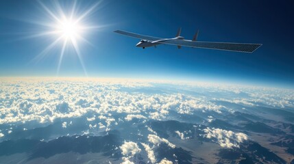 Solar Powered Drone for Climate Monitoring Over Earth's Cloudy Atmosphere