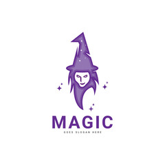 Magic hat design inspiration with star wand logo